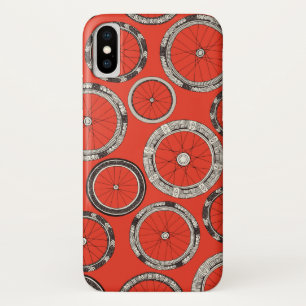 oranje op fietswielen Case-Mate iPhone case