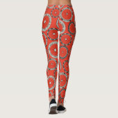 oranje op fietswielen leggings (Achterkant)