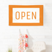 ORANJE OPEN SIGN BANNER (Insitu)