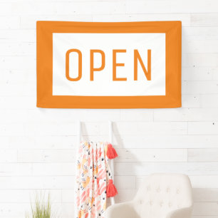ORANJE OPEN SIGN BANNER