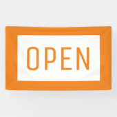 ORANJE OPEN SIGN BANNER (Horizontaal)