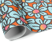 Oranje opvulpapier voor Pop met ventilator Cadeaupapier (Rol Hoek)