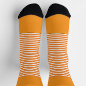 Oranje + Oranje horizontale strepen Sokken (Top)