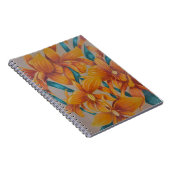 Oranje orchidee notitieboek (Rechterzijde)