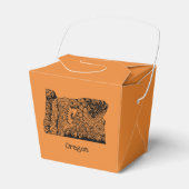 Oranje Oregon Take Out Favor Box Bedankdoosjes (Voorkant Zijde)