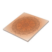  Oranje Oriental Design Tegeltje (Zijkant)