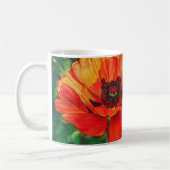 Oranje-Oriental Poppies Art Koffiemok (Links)