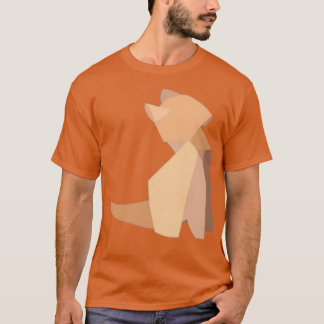 Oranje Origami Cat T-shirt