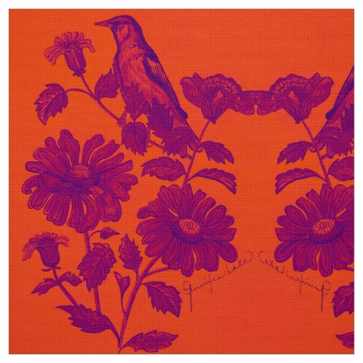 Oranje Oriole Fabric Stof (Swatch)