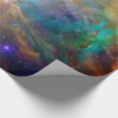 Oranje Orion Nebula Hubble Astronomy Space Cadeaupapier (Hoek)