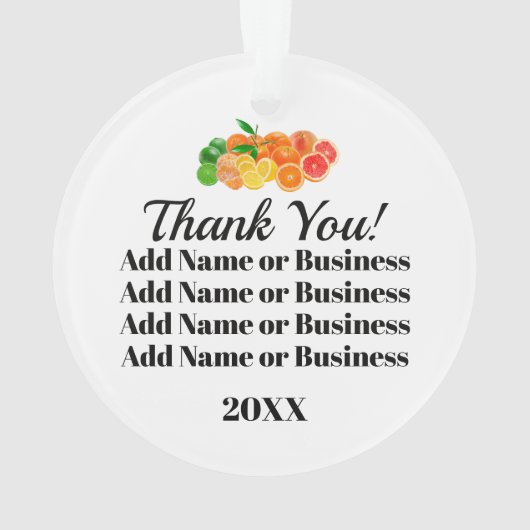 Oranje Ornament van vruchten (achterkant)