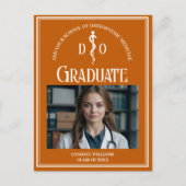 Oranje Osteopathische Medische School Afstuderen F Aankondigingskaart (Voorkant)