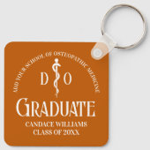 Oranje osteopathische medische school Afstuderen Sleutelhanger (Achterkant)