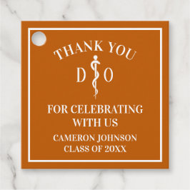 Oranje Osteopathische Medische School Graduation P Bedankjes Labels