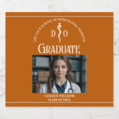 Oranje Osteopathische Medische School Graduation P Bier Etiket (Enkel label)