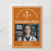 Oranje Osteopathische Medische School Graduation P Kaart (Voorkant)