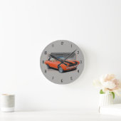Oranje Oude Camaro Splash Ronde Klok (Huis)