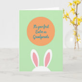 Oranje Ovaal Grootouders Kaart (Gele Bloem)