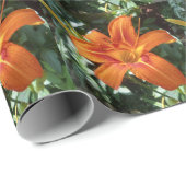 Oranje overdag met groene lederen Craft Cadeaupapier (Rol Hoek)