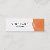Oranje overlapping mini visitekaartje (Voorkant)