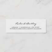 Oranje overlapping mini visitekaartje (Achterkant)