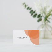 Oranje overlapping Variatie 2 Visitekaartje (Staand voorkant)