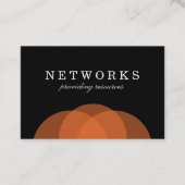 Oranje overlapping visitekaartje (Voorkant)