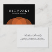 Oranje overlapping visitekaartje (Voorkant / Achterkant)