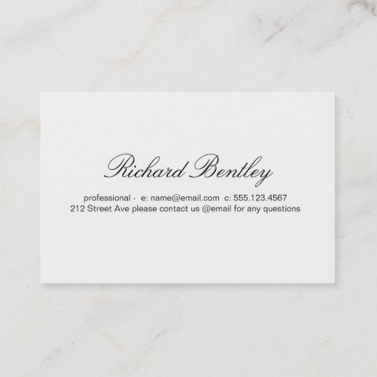 Oranje overlapping visitekaartje (Achterkant)