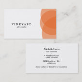 Oranje overlapping visitekaartje (Voorkant / Achterkant)