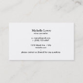 Oranje overlapping visitekaartje (Achterkant)