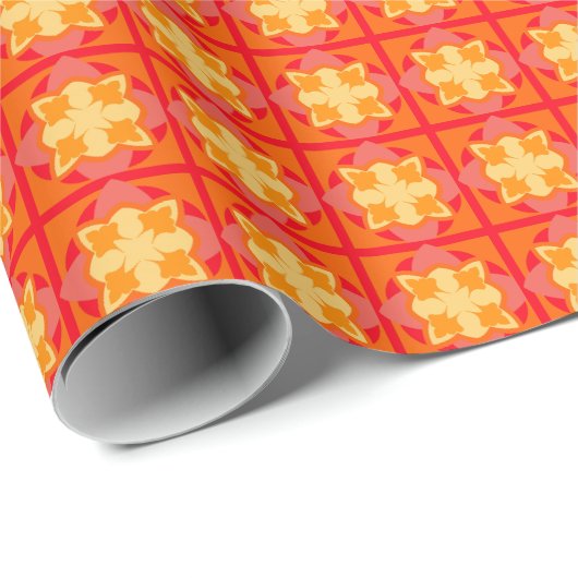 Oranje overlooppapier cadeaupapier (Rol Hoek)