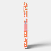 Oranje Owl Coral Persoonlijke naam Case-Mate iPhone Case (Achterkant / Links)
