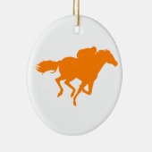 Oranje paardenraces keramisch ornament (Rechts)