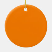 Oranje paardenraces keramisch ornament (Achterkant)