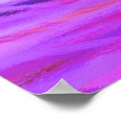 Oranje Paars blauw Abstract schilderen Poster (Hoek)