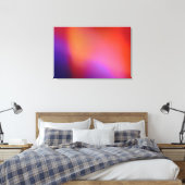 Oranje Paars blauw geweld en rood Abstract gloed Canvas Afdruk (Insitu (Slaapkamer))