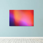 Oranje Paars blauw geweld en rood Abstract gloed Canvas Afdruk (Insitu (Houten vloer))
