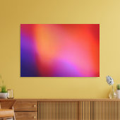 Oranje Paars blauw geweld en rood Abstract gloed Canvas Afdruk (Insitu (Woonkamer))