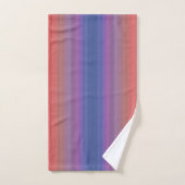 Oranje Paars en blauw Stripes Abstract kunstontwer Bad Handdoek (Handdoek)