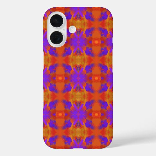 Oranje Paars En Rood Abstract Grafisch Kunstontwer Case-Mate iPhone Case (Achterkant)