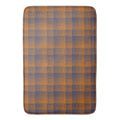 Oranje Paars Geruit Abstract Patroon Badmat (Voorkant Verticaal)