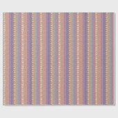 Oranje Paars Ombre Geo Aztec Tribal Print Pattern Cadeaupapier (Vlak)