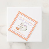 Oranje Paars Spook-taculair Halloween Spooky Kinde Bedankjes Labels (In situ)