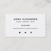 Oranje Paarse Abstracte Waterverf Klantenkaartje (Achterkant)