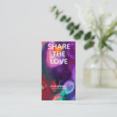 Oranje Paarse Abstracte Waterverf Verwijzing (Staand voorkant)