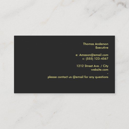 Oranje Paarse achtergrond Visitekaartje (Achterkant)