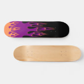 Oranje Paarse Burn Skateboard (Horizontaal)