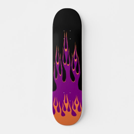 Oranje Paarse Burn Skateboard (Voorkant)