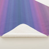 Oranje Paarse en Blauwe Strepen Abstract Patroon Sherpa Deken (3/4)